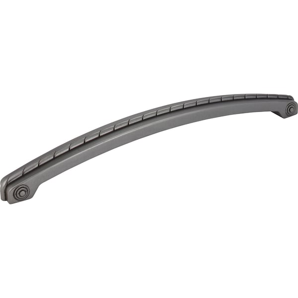Jeffrey Alexander 12" Center-to-Center Gun Metal Rope Rhodes Appliance Handle Z260-12DACM - main